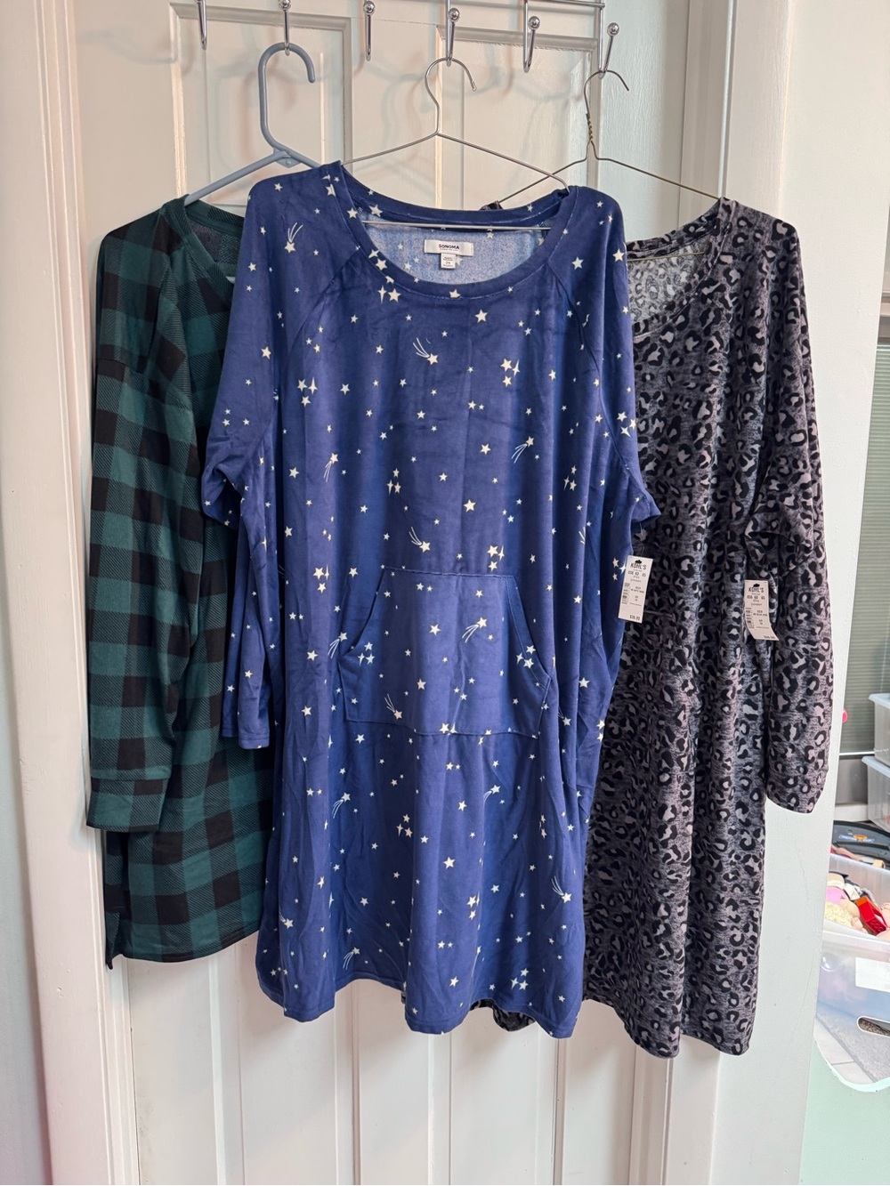 Sleep Shirt Trio 💙💚🤍